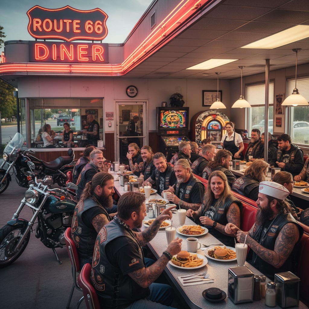 I Served a Gang of Bikers at My Diner—And What I Saw Them Slide Under the Table Exposed a Terrifying Secret.