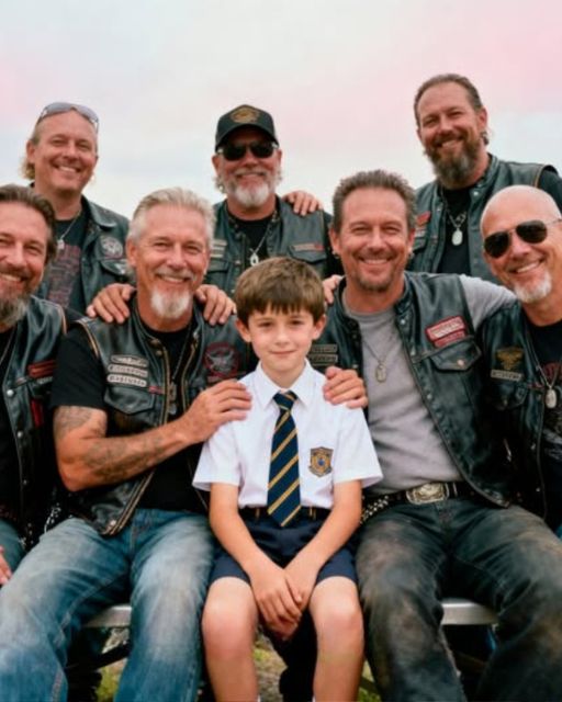 Little Boy Paid Bikers $20 And Begged To Be His Dead Father At School Career Day