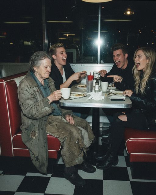 Diner Customers Laughed At The Old Woman In Tattered Clothes—Until The Owner Walked Out From The Kitchen
