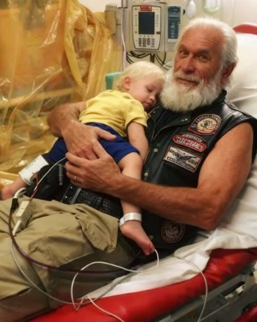 This Biker Held The Screaming Toddler For 6 Hours When Nobody Else Could Calm Him Down