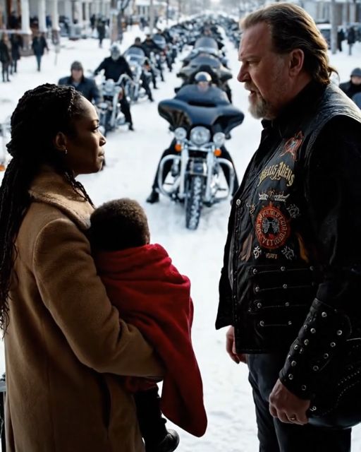 Single Mom Shelters 25 Freezing Bikers, Next Morning 1500 Hells Angels Stops Outside Her Door