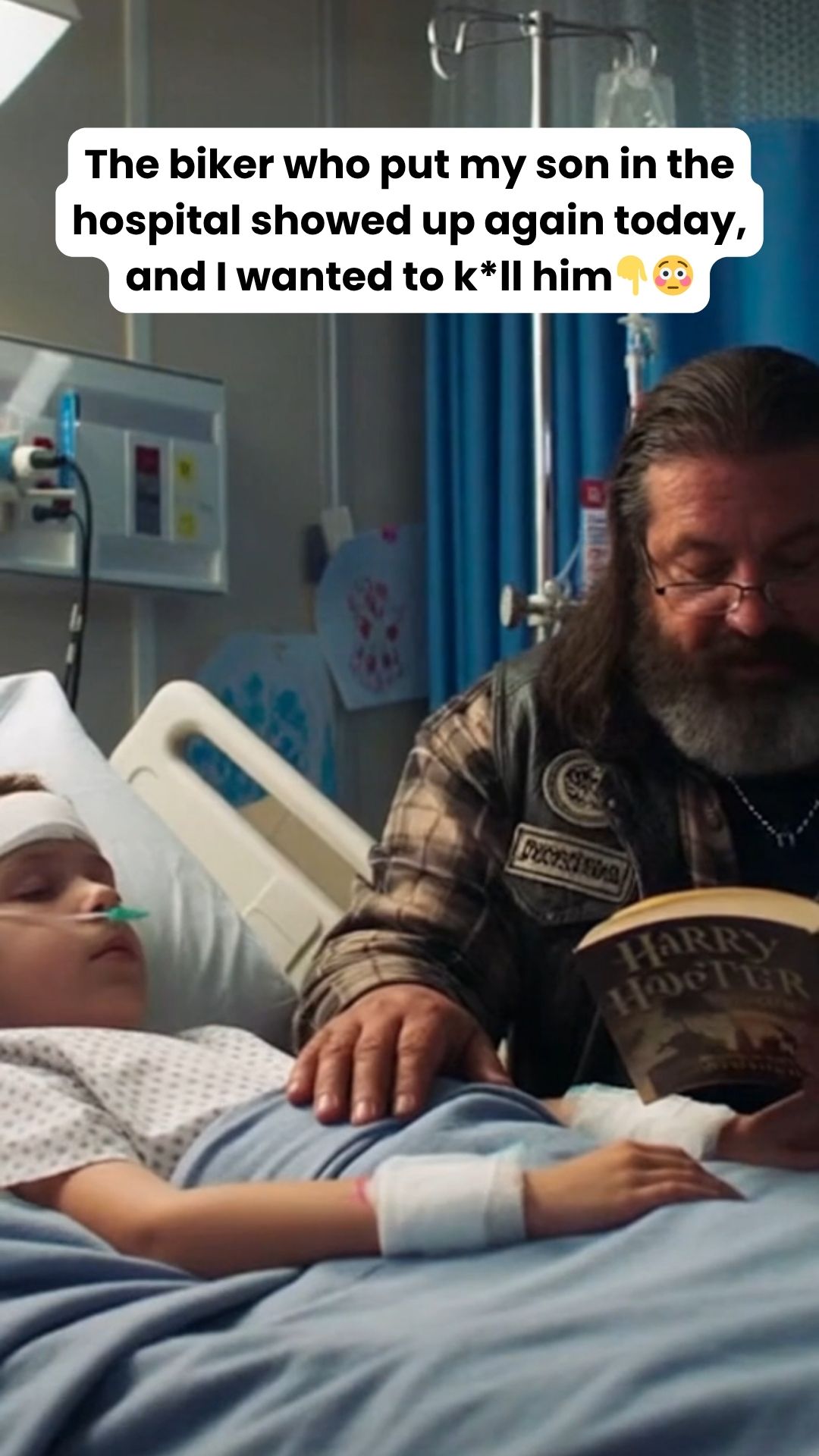 The biker who put my son in the hospital showed up again today, and I wanted to kill him. 😡🏍️